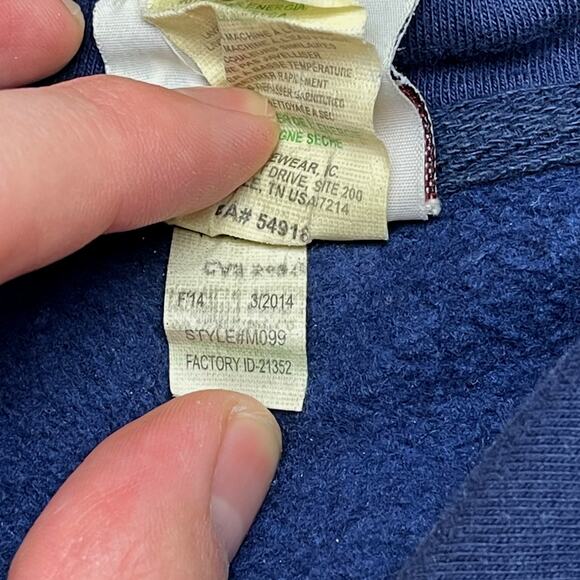 Majestic 2014 Seattle Seahawks Blue Hoodie Mens Size M GUC - Picture 10 of 11